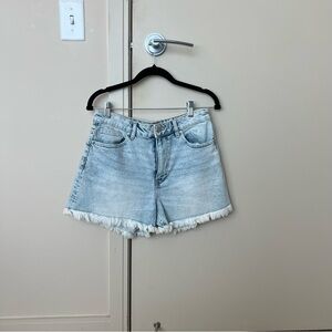 Divided Light Blue Jean Shorts